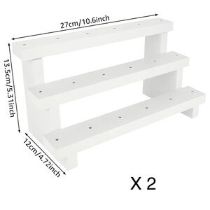 2 Stands 3 Tier Wooden Cake Pop Stands Displays 17 each 34 Total White